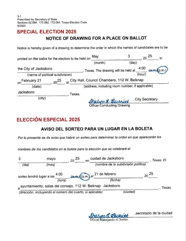 Special Election Image