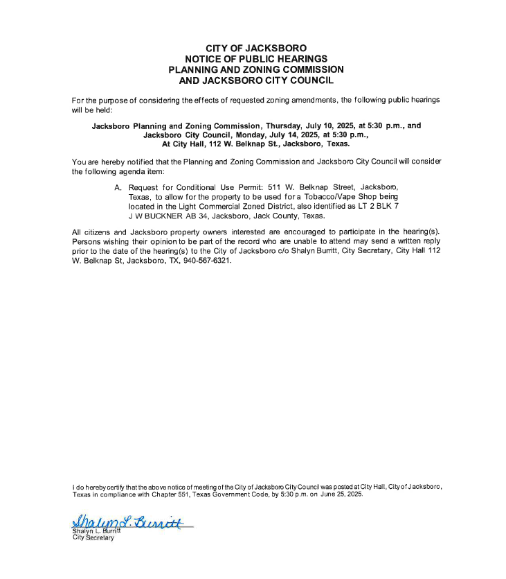 Image PZ Council Public Hearing