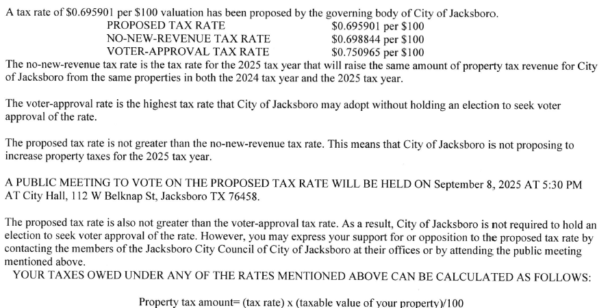 Tax Rates FY26