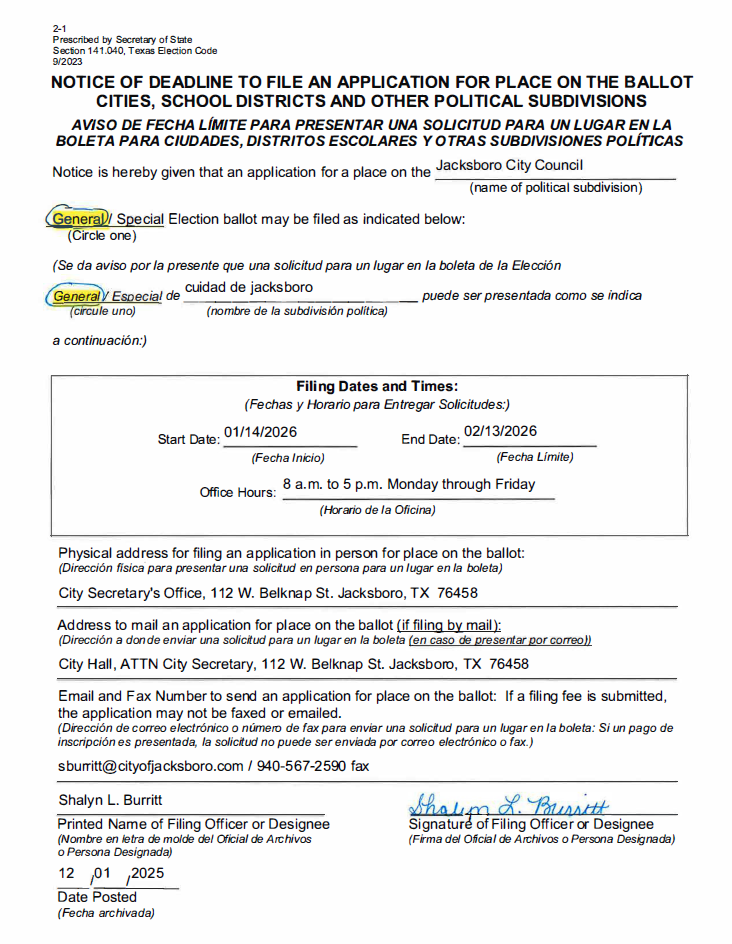 IMAGE Notice of Deadline to File