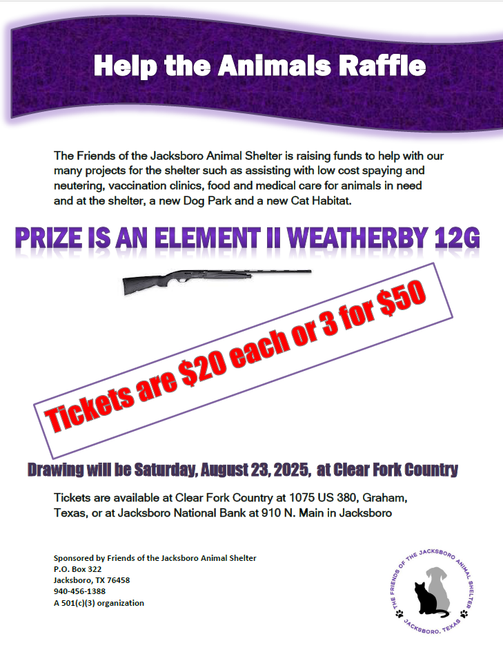 Animal Shelter Raffle Poster